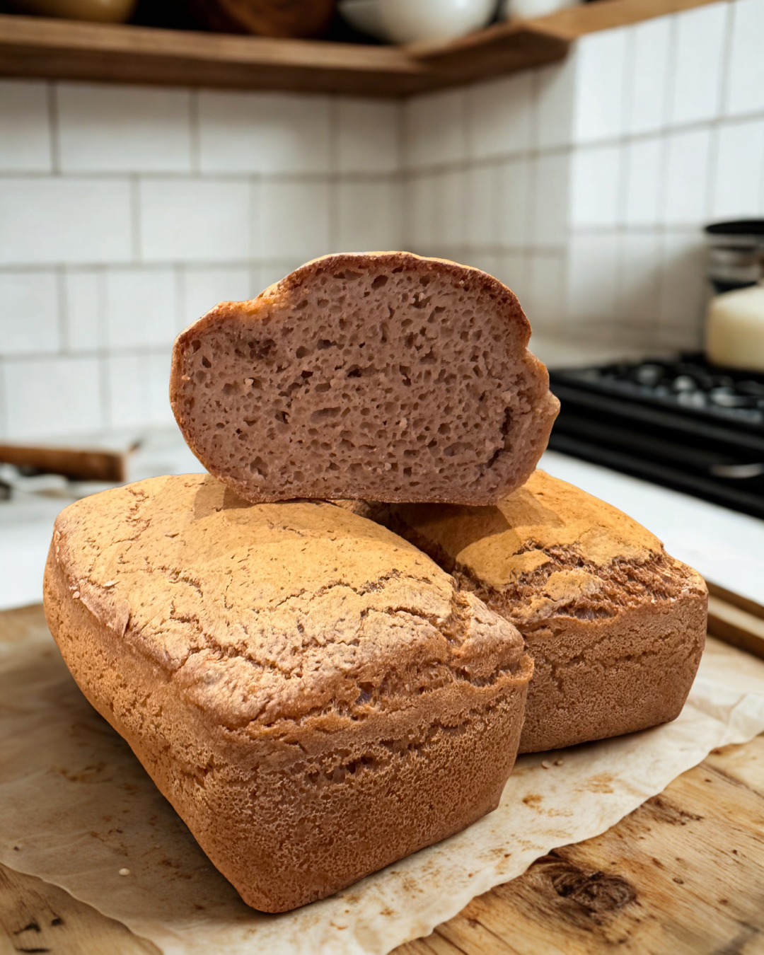 Bezglutenowy chleb na zakwasie